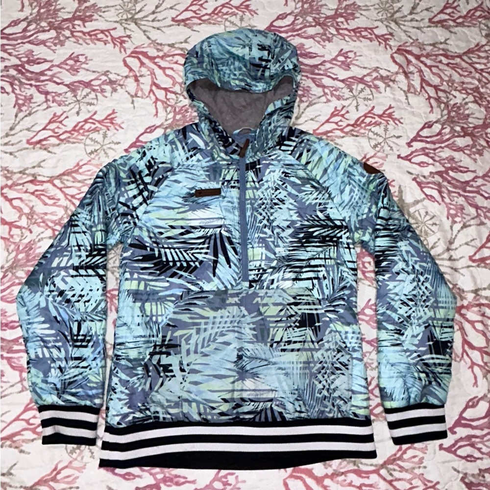 Obermeyer Youth Tropical Print Ski Pullover anorak
